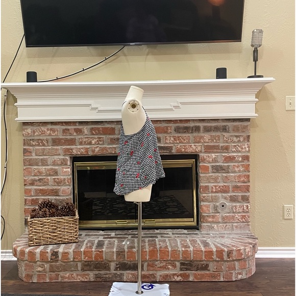 SOLD Vintage Y2K checkered cherry print spaghetti strap tank top / S / EUC - Picture 8 of 9